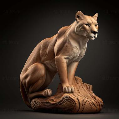 3D модель Puma concolor cabrerae (STL)